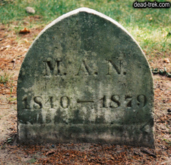 may's stone May Alcott Nieriker's stone at Sleepy Hollow Concord, MA