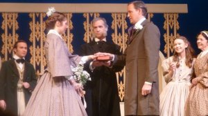 Meg and John get married; Father presides.