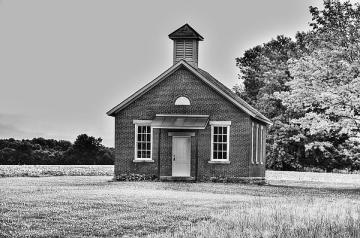 old-brick-one-room-school-house-c-wayne-hennebert