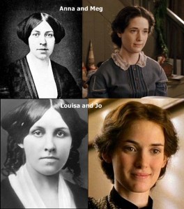 anna and meg, louisa and jo