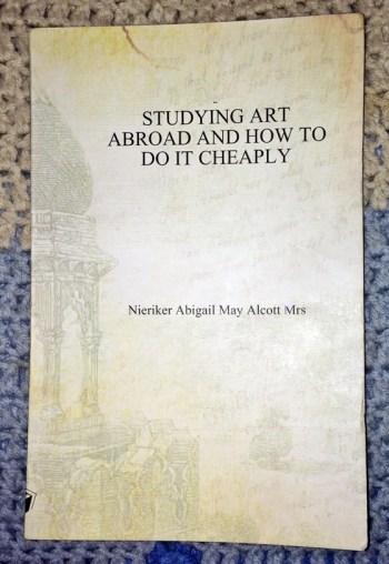 May Alcott Nieriker's delightful foray into writing -- mentoring other women artists.